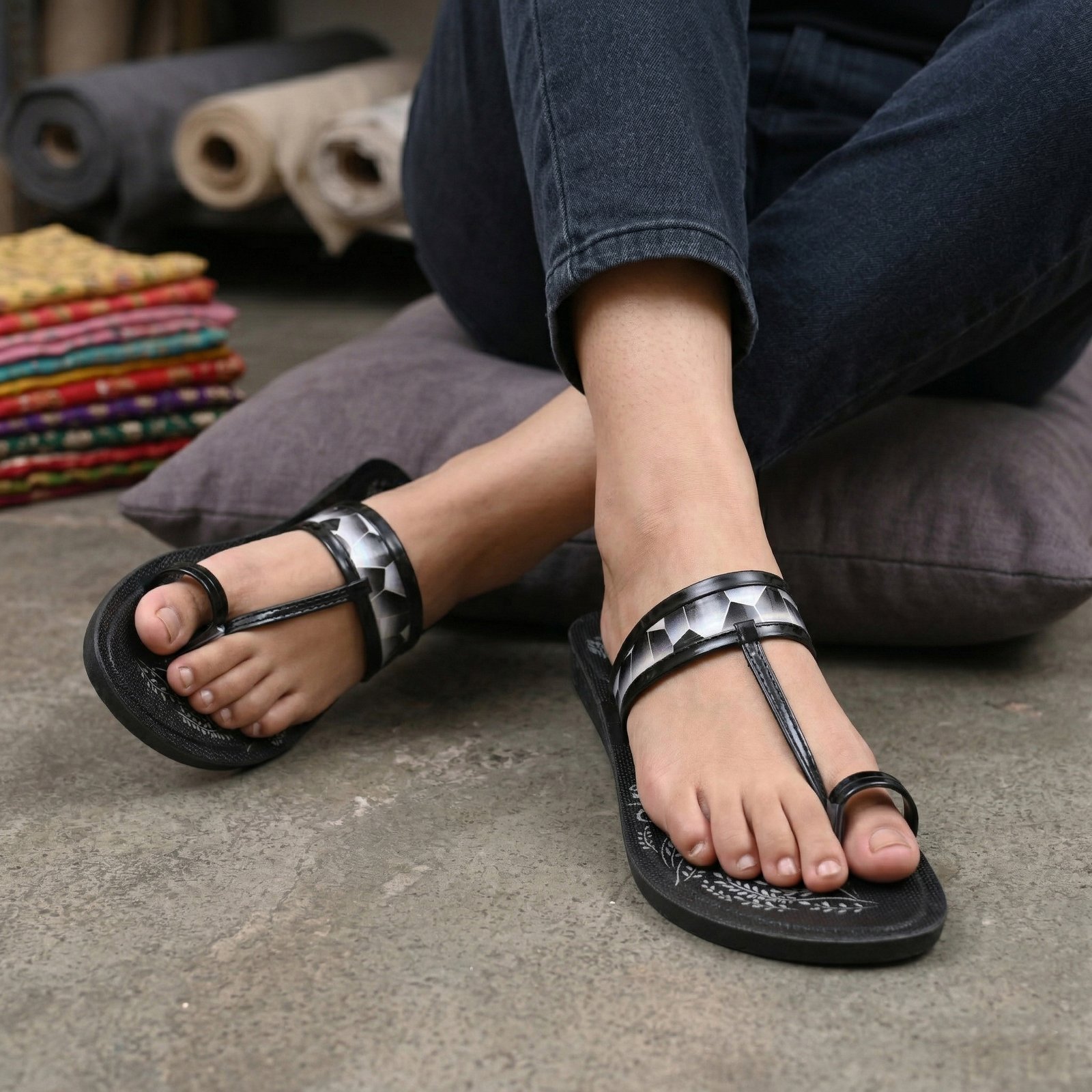 PENNEN Velvet Mule Slipper